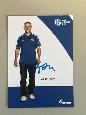 Autogrammkarte - OLAF THON - FC Schalke 04 - orig. signiert #993