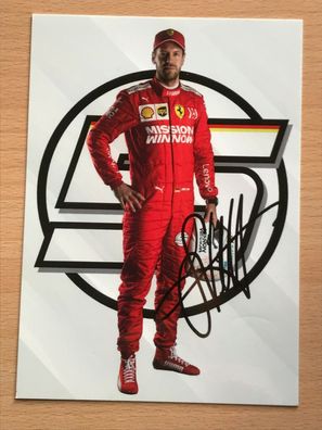 Autogrammkarte - Sebastian VETTEL - FORMEL 1 - orig. signiert #750