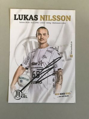 Autogrammkarte -LUKAS Nilsson - THW KIEL - orig. signiert #191