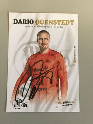 Autogrammkarte - DARIO Quenstedt - THW KIEL - orig. signiert #195