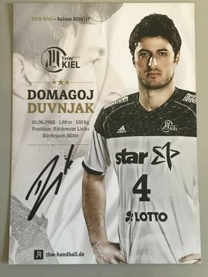 Autogrammkarte - Domagoj Duvnjak - THW KIEL - orig. signiert #211