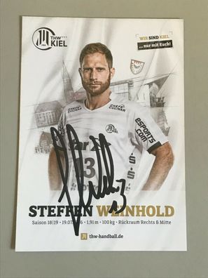 Autogrammkarte - Steffen Weinhold - THW KIEL - orig. signiert #217