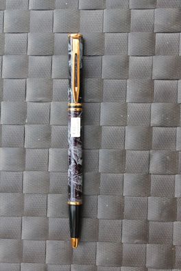 Vintage-Kugelschreiber, Waterman Laureat, hell-grau meliert