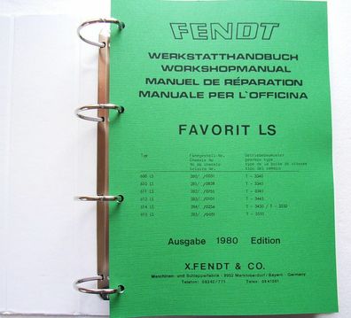 Fendt Favorit 611 LS Werkstatthandbuch Reparaturanleitung Schlepper