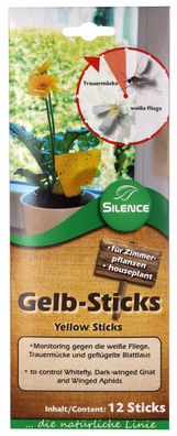 SILENCE® Gelb-Sticks, 12 Stück