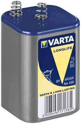 Varta - 4R25X / 430 - 6 Volt 7500mAh Zinkchlorid Batterie