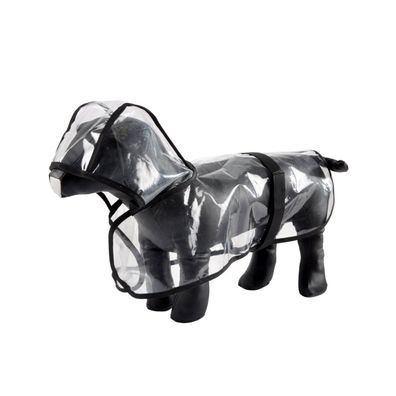 Regenmantel mit Kapuze für Hunde, 30 cm, transparent