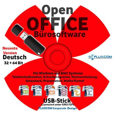 2023 OpenOffice USB Paket Textverarbeitung Schreibprogramm deutsch