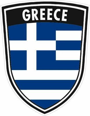 Griechenland Greece Wappen Aufkleber PKW Europa Flagge konturgestanzt Nr. 9054