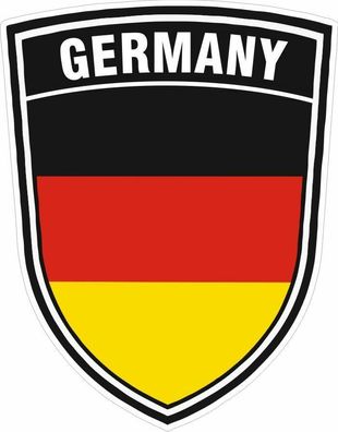 Deutschland Germany Wappen Aufkleber PKW Europa Flagge konturgestanzt Nr. 2571