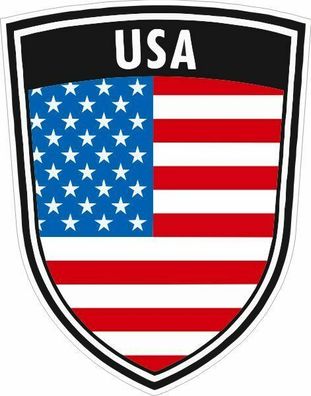 USA Aufkleber Wappen Schild Auto Bike Flagge Länderkennzeichen Nr. 9059