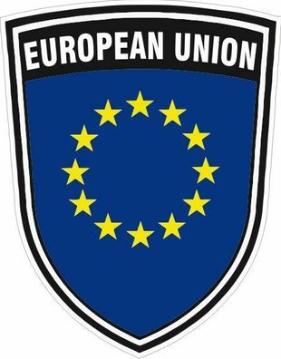 Euro Europa Europen Union Wappen formgestanzt Aufkleber Auto Nr. 9057