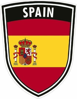 Spanien Spain Wappen Aufkleber PKW Europa Flagge konturgestanzt Nr. 9063