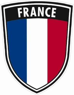Frankreich France Wappen Aufkleber PKW Europa Flagge konturgestanzt Nr. 9051