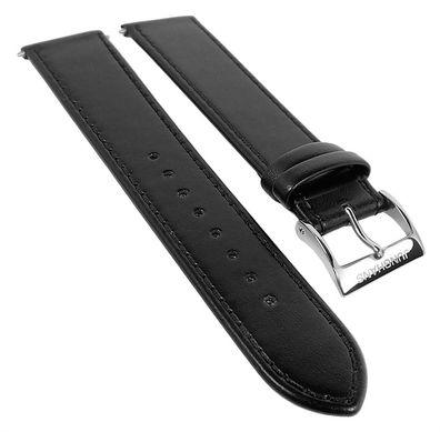 Junghans Max-Bill Uhrarmband Leder 20mm schwarz 027/3500, 027/3501