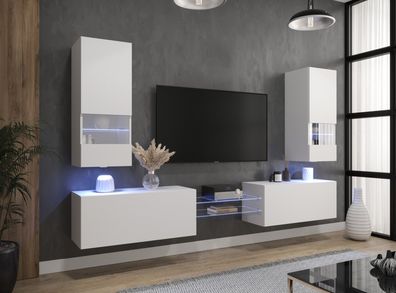 AN21 NEW Möbel für Wohnzimmer Wohnwand Mediawand Schrankwand Wohnschrank