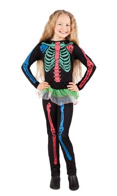 Boland Kinder-Kostüm Neonskelett