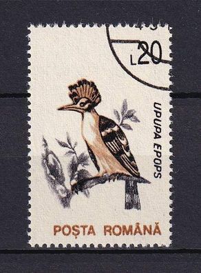 Motiv - Vogel - Wiedehopf - (Rumänien) - gestempelt