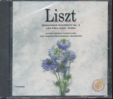 CD: Liszt: Hungarian Rhapsody No 5, Les Preludes, Tasso (1995) SYM069