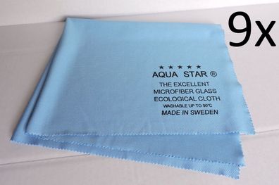 Aqua Star® Reinigungstuch - 9er-Pack (identisch mit Glasswonder®) 39 x 51 cm
