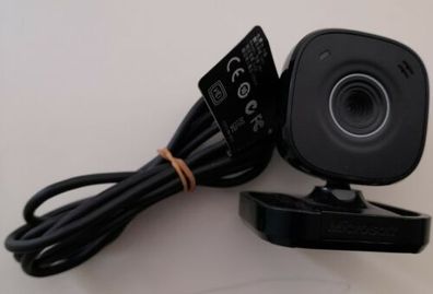 Microsoft Webcam USB Model 1407, Top Zustand, Schwarz für Homeoffice