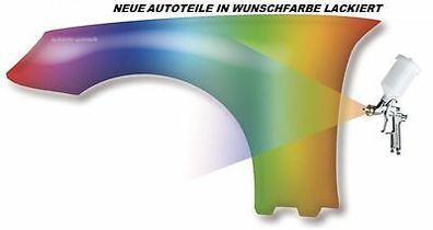 Kotflügel in Wunschfarbe Lackiert passend für BMW 5er E34 87 bis 96 Rechts/ Links