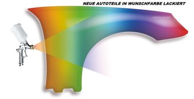 Kotflügel rechts in Wunschfarbe 744 Lackiert passend für Mercedes C W202 93-00