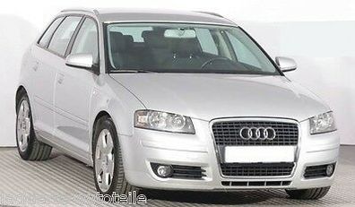 Stoßstange hinten PDC in Wunschfarbe Lackiert passend für Audi A3 8P Sportback