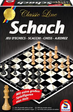 Schmidt Spiele 49082 Spiel Schach - extra gr. Figuren
