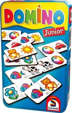 Schmidt Spiele 51240 Spiel Domino Junior ab 3 Jahren