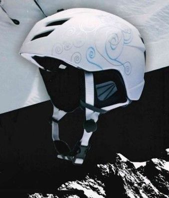 Inoc Wintersporthelm Skihelm Kopfschutz für Erwachsene Weiß Klasse B Größe M/ L