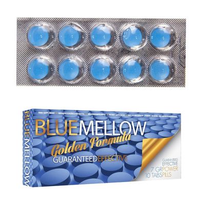 Pharmquest - BLUE MELLOW - 10 blaue Pillen - für echte Männer - P46