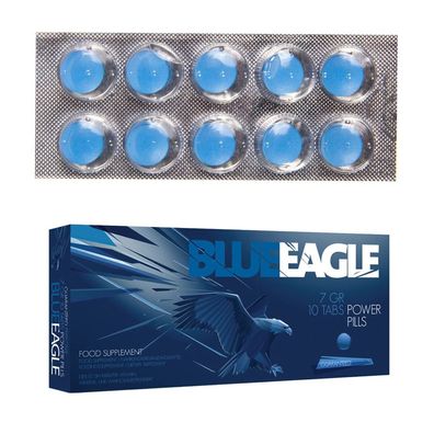 Pharmquest - BLUE EAGLE - 10 blaue Pillen - für echte Männer - "P47