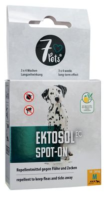 SCHOPF 7Pets® Ektosol EC Spot-on Oil für Hunde 10 bis 20 kg, M, 2,2 ml
