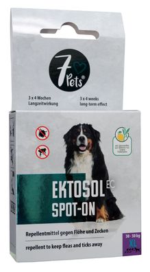 SCHOPF 7Pets® Ektosol EC Spot-on Oil für Hunde 30 bis 50 kg, XL, 4,5 ml