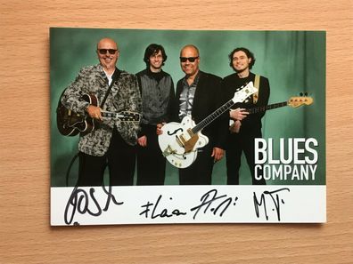 Autogrammkarte - BLUES Company - ROCK & POP - orig. signiert #1085