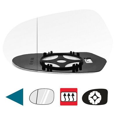 Spiegelglas / Ersatzspiegel für AUDI A6 C7 2012-2020 links beheizbar asphä