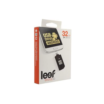 Leef Bridge USB Stick 3.0 Speicherstick 32 GB für Android Flash Speicher schwarz