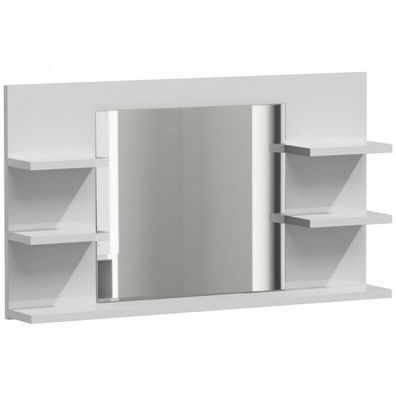 Spiegel Badezimmer Wandspiegel Mit Ablagen 80x50x13,6 cm Weiss