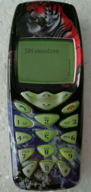 Nokia 3510 Vintage Handy, Top Zustand, Tiger Cover/ Hülle inklusive Ladegerät