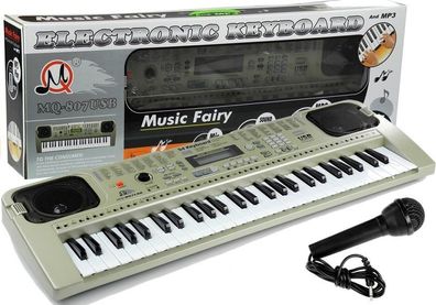 Kinder Piano, Keyboard Tastatur mit 54 Tasten, Mikrofon, 100 Rhythmen