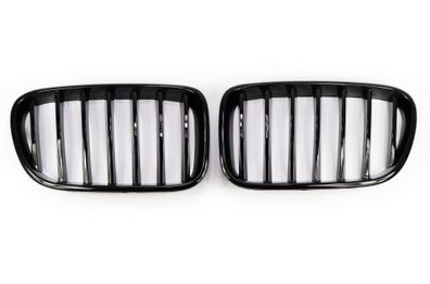 SPORT KÜHLER-GRILL Hochglanz Schwarz Einzelspeichen FÜR BMW X3 BIS 05/2014