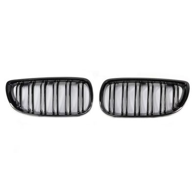 SPORT KÜHLER-GRILL NIERE HOCH-GLANZ Schwarz Doppelspeichen FÜR BMW E92 E93 -> 10