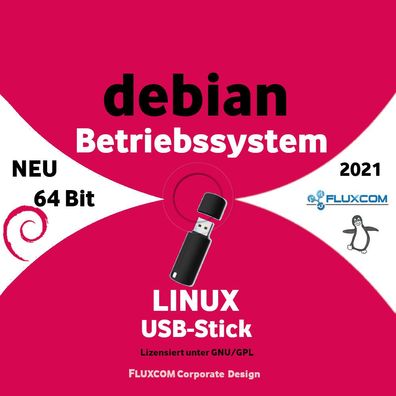 Linux Debian 11.5.0 Live - Install USB Stick 64 Bit Betriebssystem Deutsch