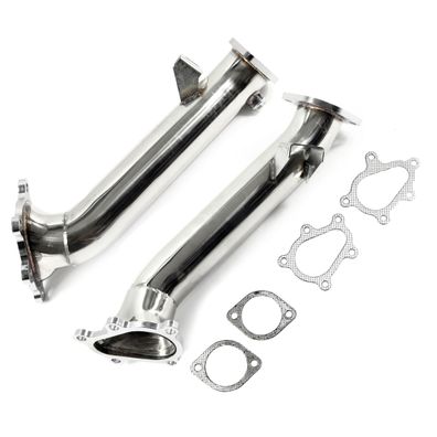 Edelstahl Downpipe Hosenrohr 85Ø 3.35" für Nissan Skyline GT-R R35 3,8 V6 + NISMO