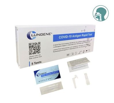 Clungene COVID-19 Antigen Rapid Corona Selbsttest - 5 Stück