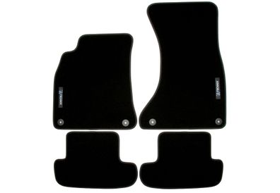 TA Technix FUßMATTEN SET MIT LOGO FÜR AUDI A5 COUPE TYP 8T, A5 CABRIO TYP 8F