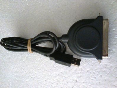 Renkforce USB Druckerkabel auf Centronic 36 Polig, dunkelgrau, 1,8m NEU