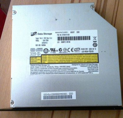 DVD Brenner für Fujitsu Amilo Notebook PA3553, Schwarz, gebraucht