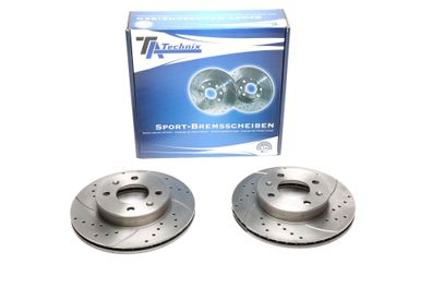 TA Technix Bremsscheiben SATZ VORNE Vorderachse - Hyundai GETZ